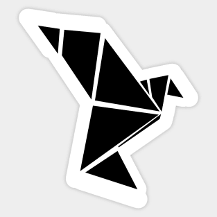 Graphic design dove black and white Sticker